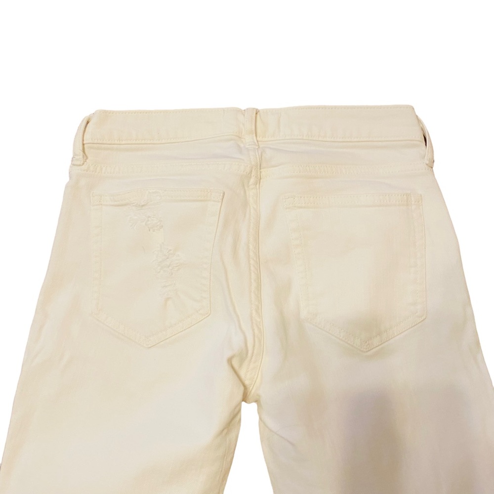 ⭐️ Gap Slim Crop White Distressed Boyfriend Jeans 24 - Picture 5 of 6